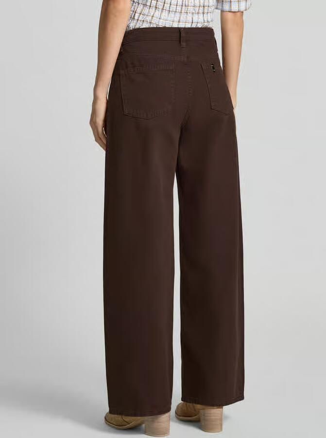 Liu Jo White wide fit jeans van pure katoen in asymmetrische look - Foto 2