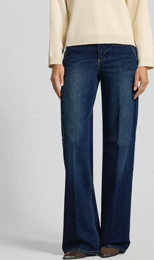 Liu Jo White Wide leg jeans in used-look met steekzakken - Foto 2