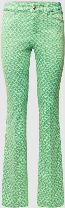 Liu Jo White Pantalon met all-over motief