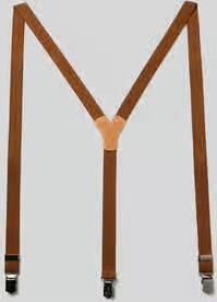 LLOYD Men's Belts Bretels met leren badge