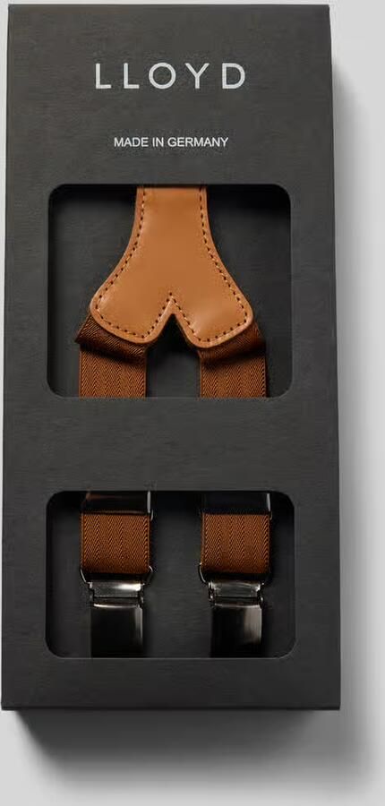LLOYD Men's Belts Bretels met leren badge