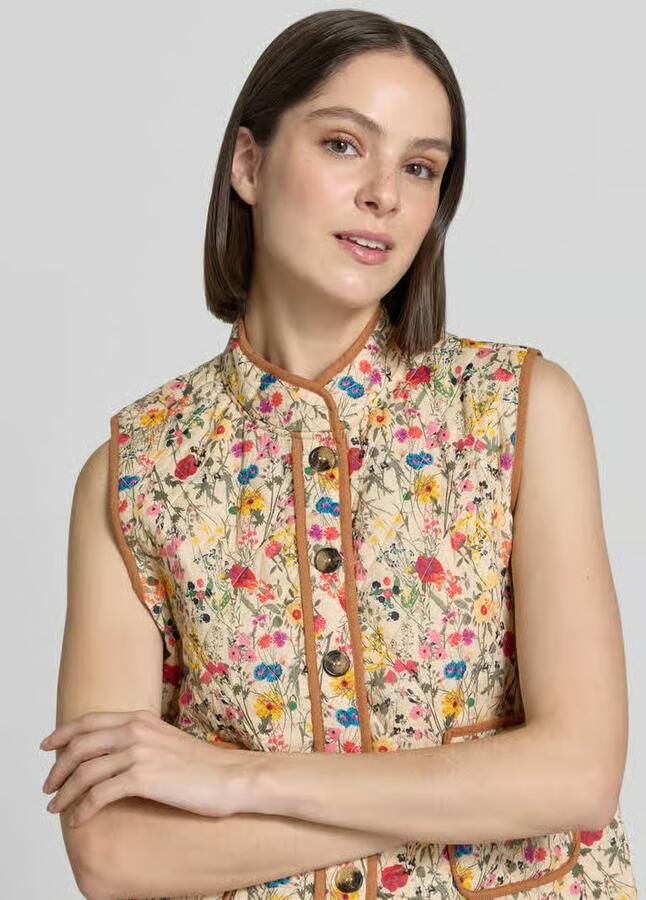 LOLLYS LAUNDRY Bodywarmer in all-over look model 'Cairo'