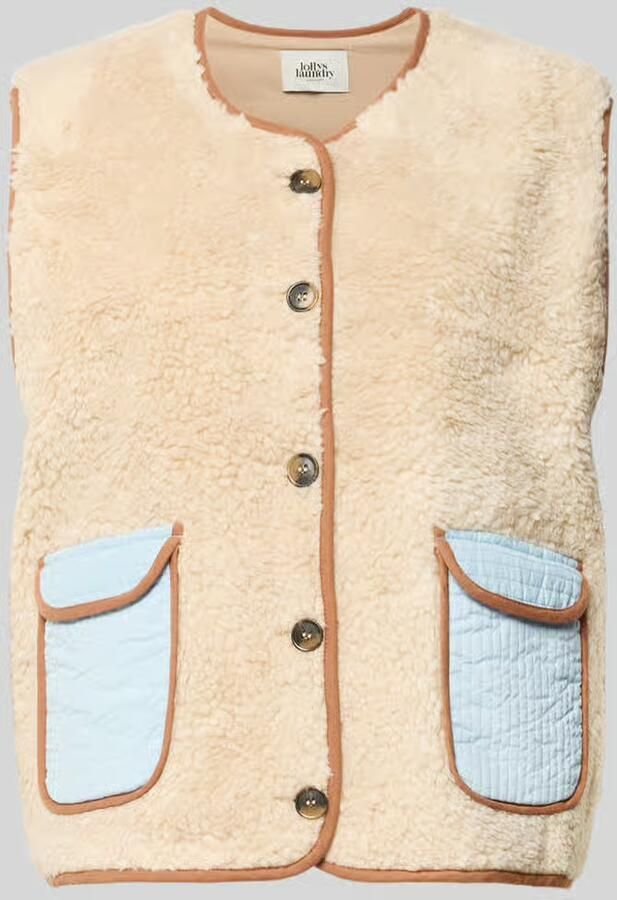 LOLLYS LAUNDRY Bodywarmer in teddylook model 'Jace'