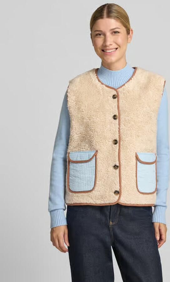 LOLLYS LAUNDRY Bodywarmer in teddylook model 'Jace' - Foto 3