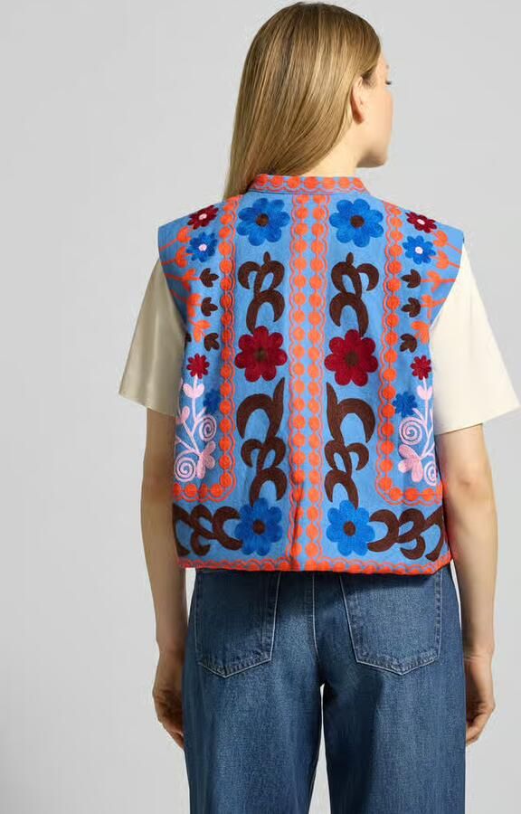 LOLLYS LAUNDRY Bodywarmer met Stitchings Model 'Bin'