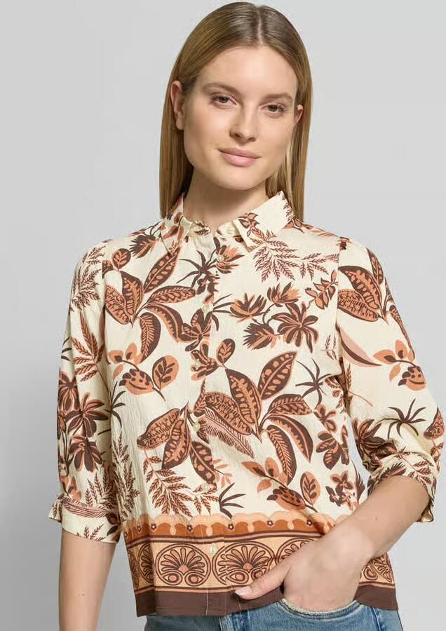 LOLLYS LAUNDRY boxy fit blouse in all-over look model 'Bono'