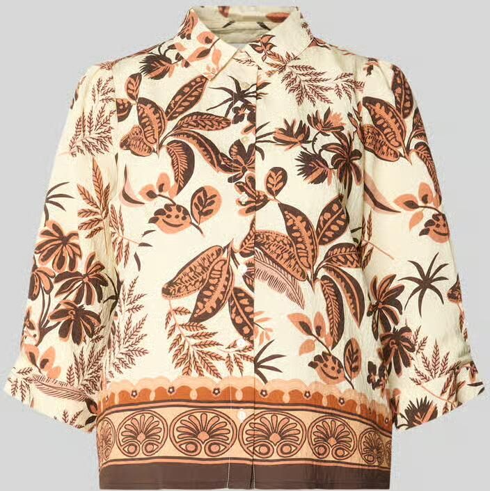 LOLLYS LAUNDRY boxy fit blouse in all-over look model 'Bono' - Foto 2
