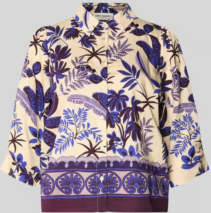 LOLLYS LAUNDRY boxy fit blouse in all-over look model 'Bono' - Foto 2