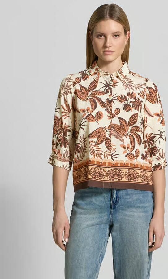 LOLLYS LAUNDRY boxy fit blouse in all-over look model 'Bono' - Foto 2