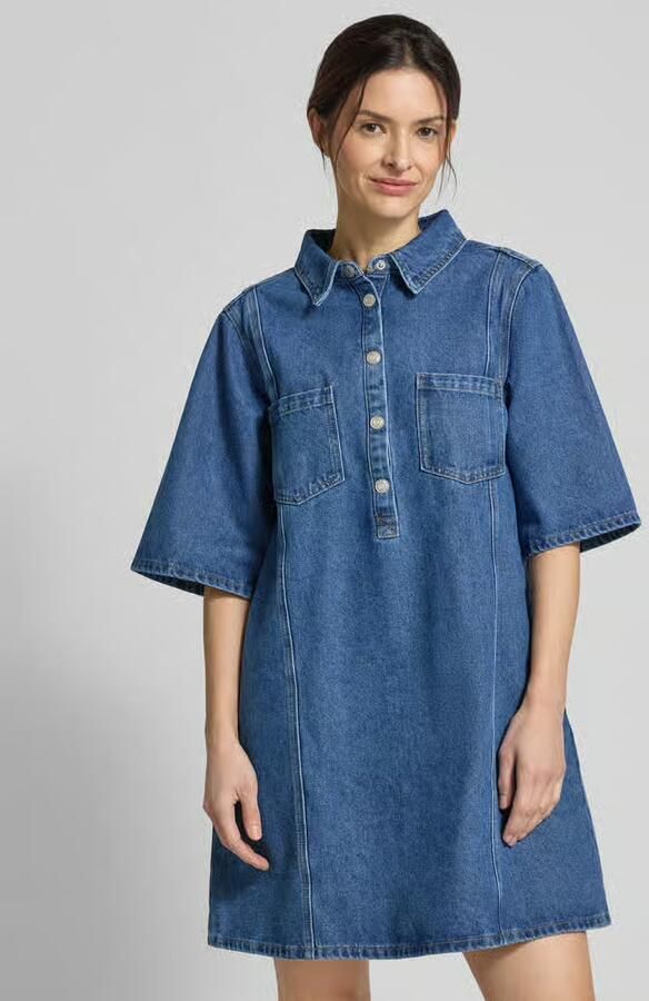 LOLLYS LAUNDRY Denimjurk met borstzakken model 'Mola' - Foto 3