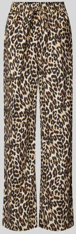 LOLLYS LAUNDRY Flared stoffen broek met dierenprint model 'Rita' - Foto 4