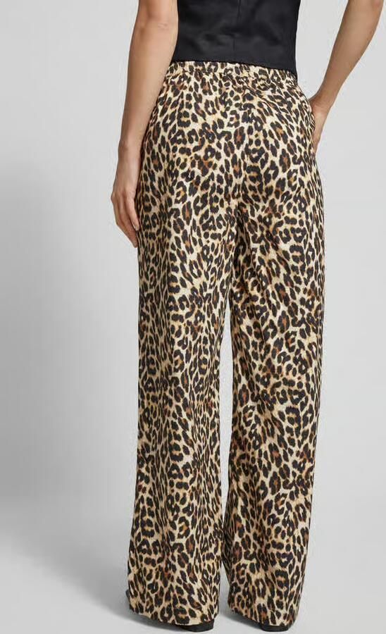 LOLLYS LAUNDRY Flared stoffen broek met dierenprint model 'Rita' - Foto 3