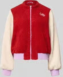 LOLLYS LAUNDRY Fleecejack met geborduurd label model 'Lua'