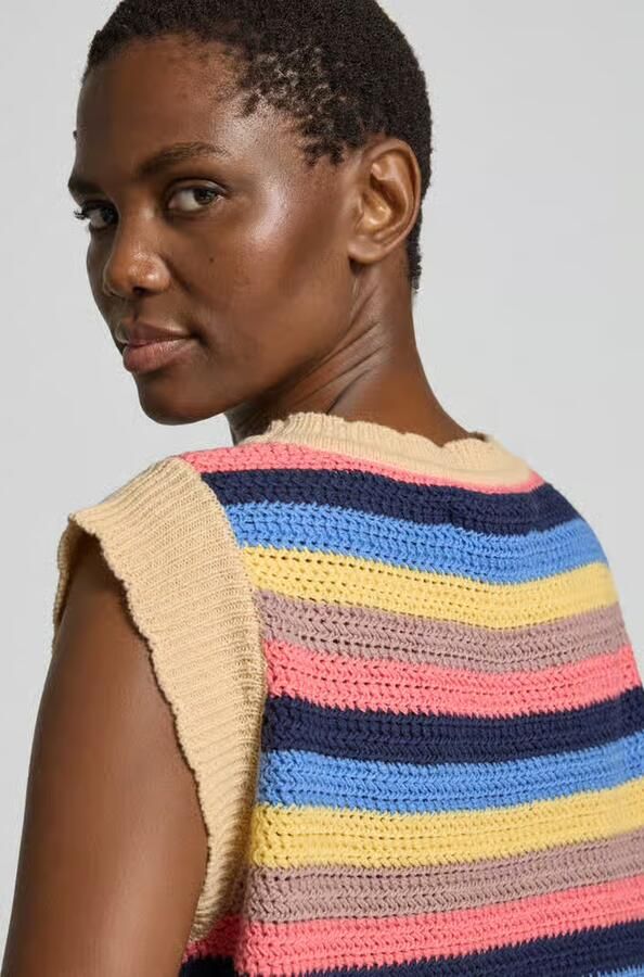 LOLLYS LAUNDRY Gebreide top met kapmouwen model 'Chicago'