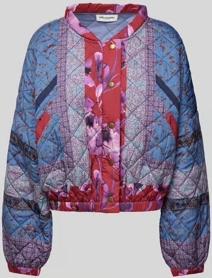 LOLLYS LAUNDRY Gewatteerd jack met labelprint model 'Lama'