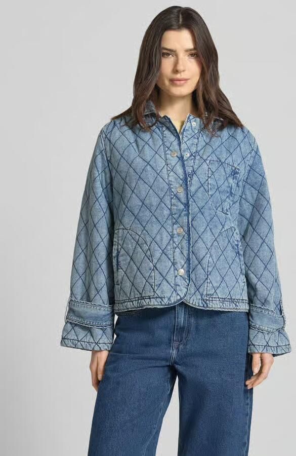 LOLLYS LAUNDRY Jeansjack met stiksels model 'Viola' - Foto 3