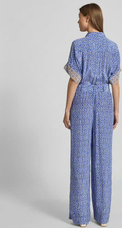 LOLLYS LAUNDRY Jumpsuit van viscose met strikceintuur model 'Mathilde'