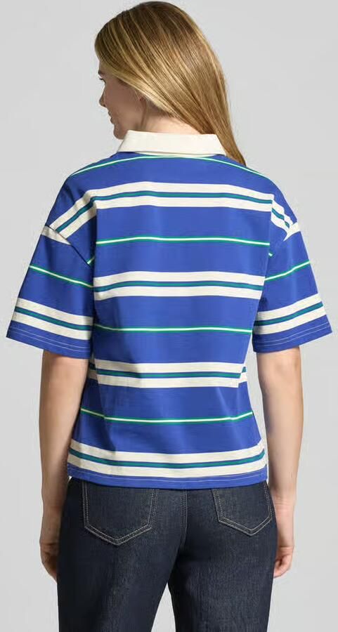 LOLLYS LAUNDRY Loose fit Poloshirt met overgesneden mouwen Model 'Ulma'