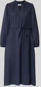 LOLLYS LAUNDRY Midi-jurk met viscose en tailleband model 'Paris'