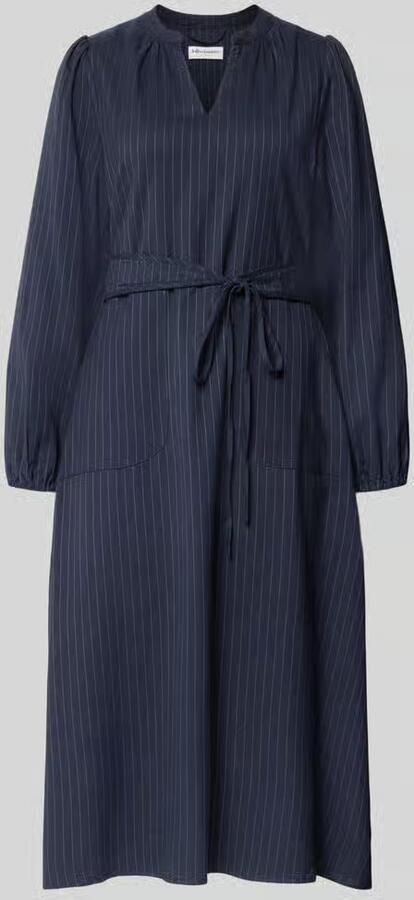 LOLLYS LAUNDRY Midi-jurk met viscose en tailleband model 'Paris'