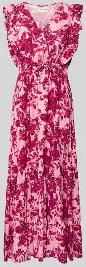 LOLLYS LAUNDRY Midijurk van viscose met ruches model 'Samo' - Foto 2