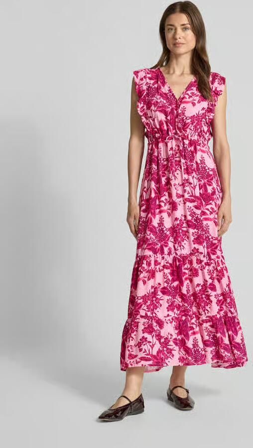 LOLLYS LAUNDRY Midijurk van viscose met ruches model 'Samo' - Foto 3