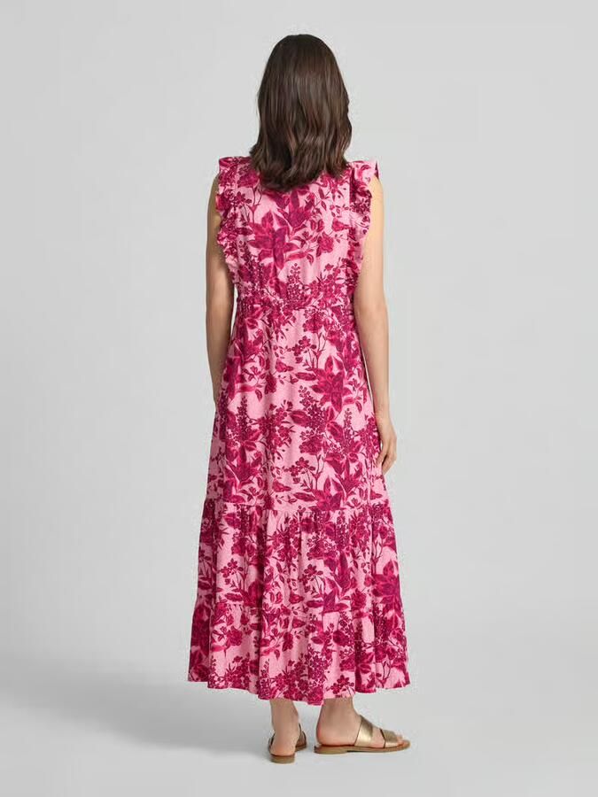 LOLLYS LAUNDRY Midijurk van viscose met ruches model 'Samo' - Foto 3