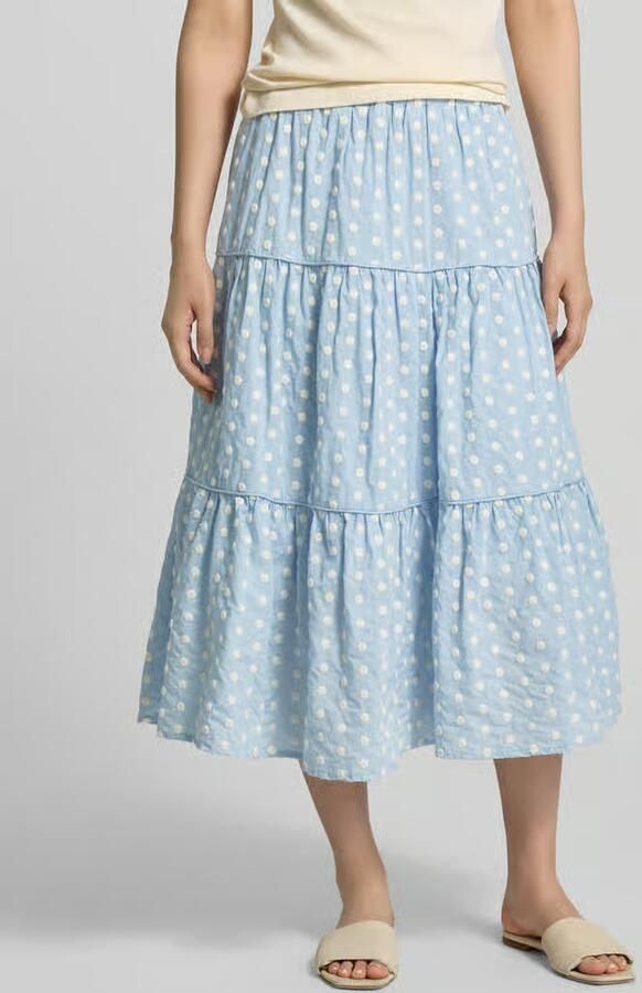 LOLLYS LAUNDRY Midirok in laagjeslook model 'Morning' - Foto 2
