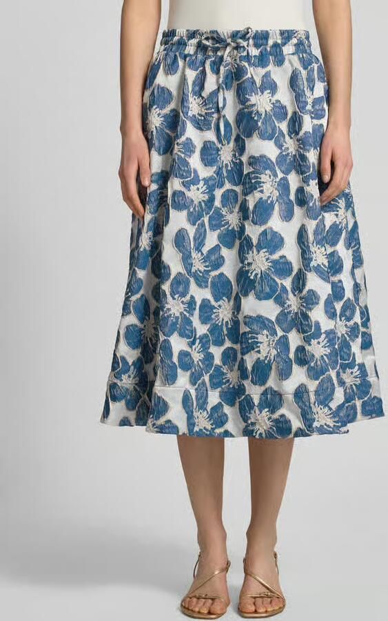 LOLLYS LAUNDRY Midirok met elastische tailleband model 'Bristol' - Foto 3