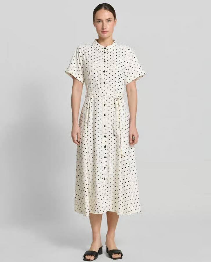 LOLLYS LAUNDRY Overhemdjurk met strikceintuur model 'BlakeLL' - Foto 2
