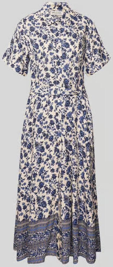 LOLLYS LAUNDRY Overhemdjurk van viscose met strikceintuur model 'BlakeLL' - Foto 2