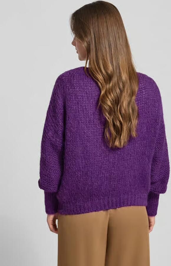 LOLLYS LAUNDRY Oversized gebreide pullover met ronde hals model 'Isolde'
