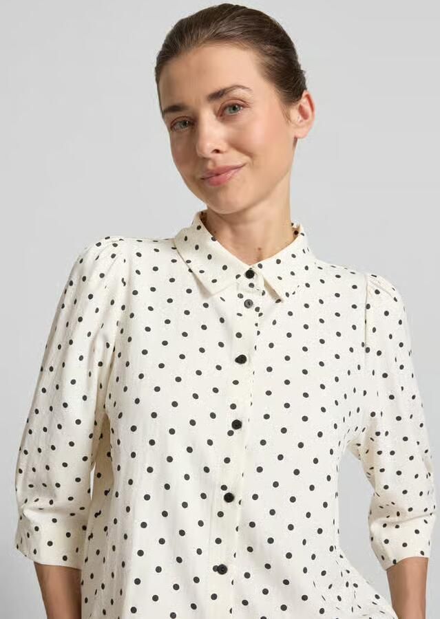 LOLLYS LAUNDRY regular fit blouse met 3 4-mouw model 'Bono'