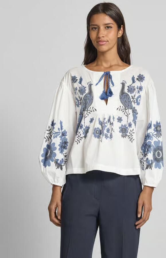 LOLLYS LAUNDRY Regular fit blouse met pofmouwen model 'Askar' - Foto 2