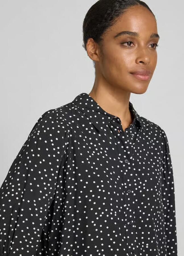 LOLLYS LAUNDRY regular fit blouse van viscose met 3 4-mouw model 'Bono'