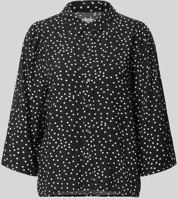 LOLLYS LAUNDRY regular fit blouse van viscose met 3 4-mouw model 'Bono' - Foto 2
