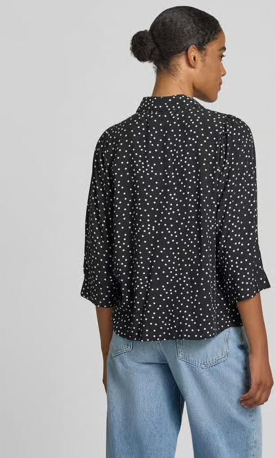LOLLYS LAUNDRY regular fit blouse van viscose met 3 4-mouw model 'Bono' - Foto 3