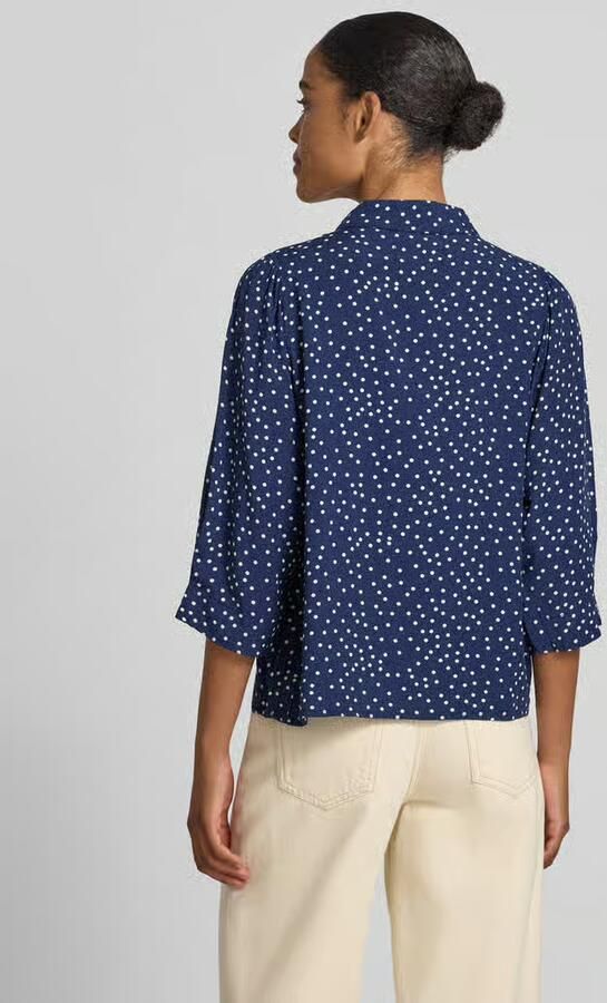 LOLLYS LAUNDRY regular fit blouse van viscose met 3 4-mouw model 'Bono' - Foto 3