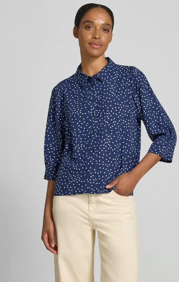 LOLLYS LAUNDRY regular fit blouse van viscose met 3 4-mouw model 'Bono' - Foto 2