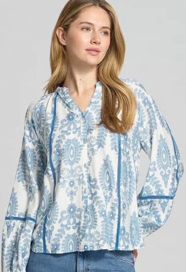 LOLLYS LAUNDRY Regular fit blouse van viscosemix model 'Vero' - Foto 2
