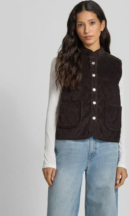 LOLLYS LAUNDRY Regular fit gilet in ribcordlook model 'Cairo' - Foto 2