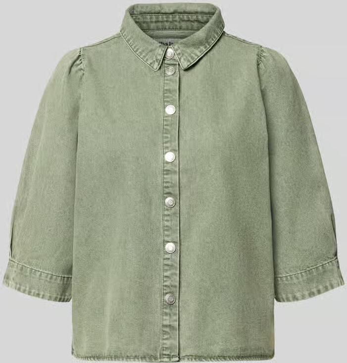 LOLLYS LAUNDRY Regular fit overhemdblouse van viscosemix model 'Bono' - Foto 2