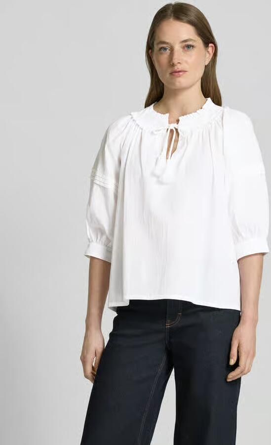 LOLLYS LAUNDRY Relaxed fit blouse met 3 4-mouwen model 'Alvi' - Foto 2