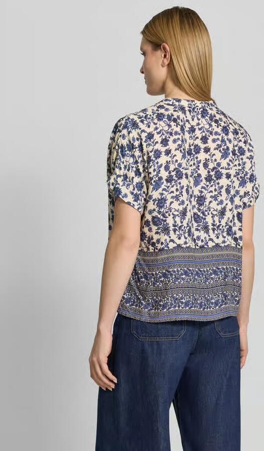 LOLLYS LAUNDRY relaxed fit blouse van viscose in all-over look model 'Mya'
