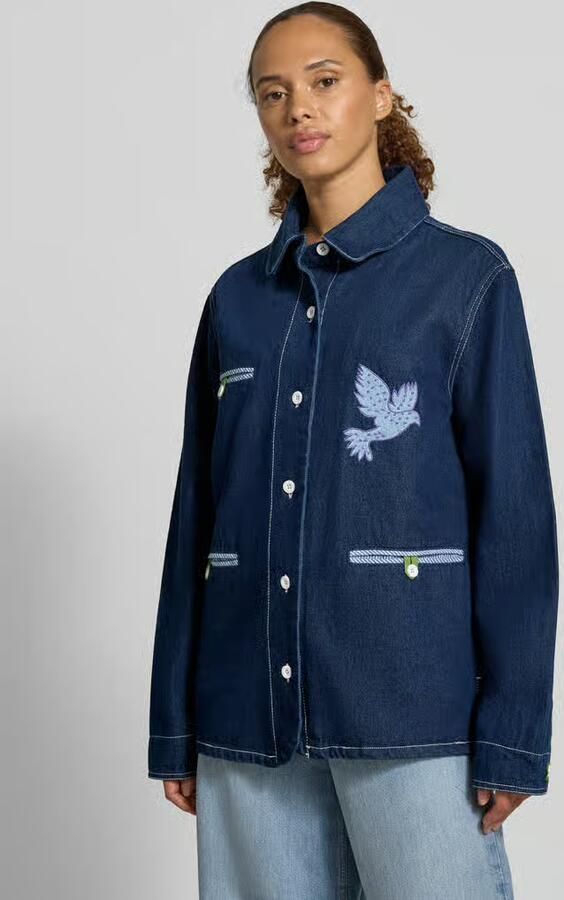 LOLLYS LAUNDRY relaxed fit jack in denimlook model 'Edda' - Foto 3