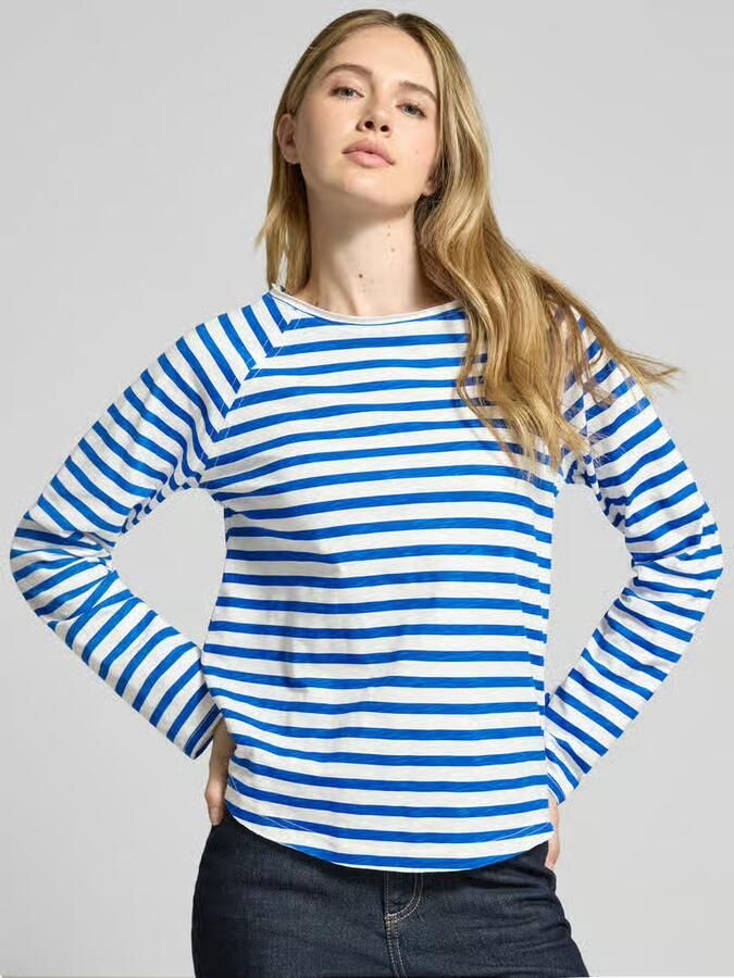 LOLLYS LAUNDRY Shirt met lange mouwen en ronde hals model 'Liva' - Foto 2