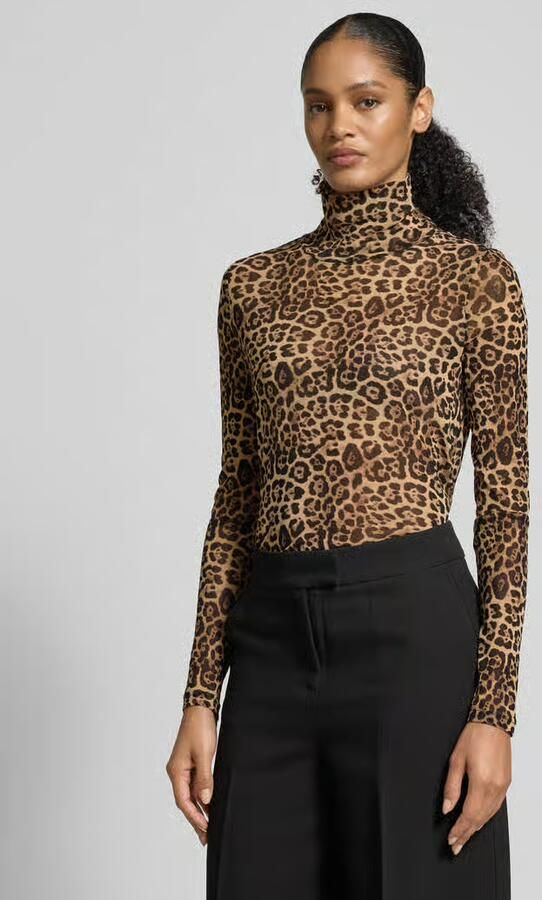 LOLLYS LAUNDRY Shirt met lange mouwen van mesh met opstaande kraag model 'Orie' - Foto 2