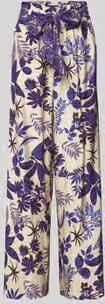LOLLYS LAUNDRY straight fit stoffen broek van viscosemix model 'Vicky'