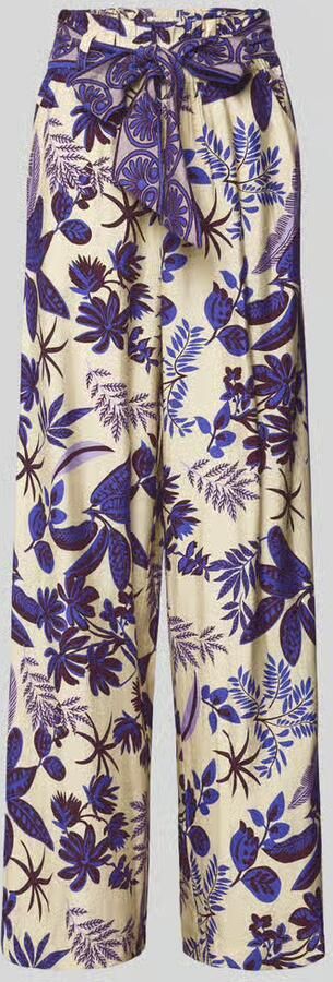 LOLLYS LAUNDRY straight fit stoffen broek van viscosemix model 'Vicky' - Foto 2