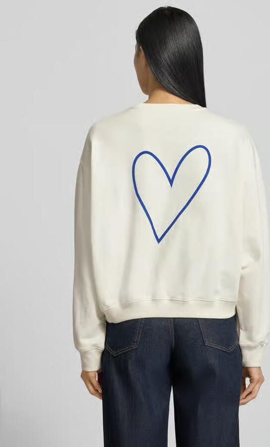 LOLLYS LAUNDRY Sweatshirt met labelprint model 'Sydney'